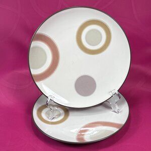 pair of Noritake Colorwave 8046 Chocolate salad plates